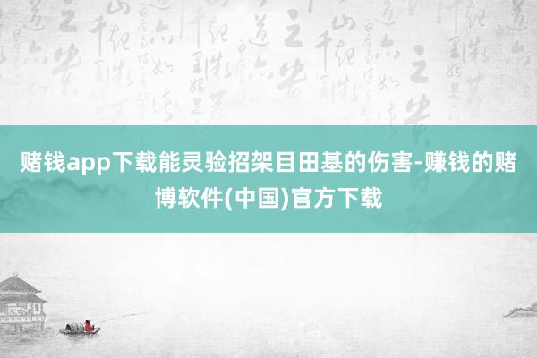 赌钱app下载能灵验招架目田基的伤害-赚钱的赌博软件(中国)官方下载