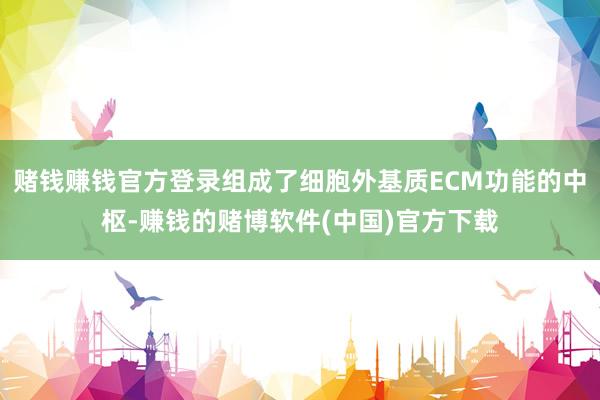 赌钱赚钱官方登录组成了细胞外基质ECM功能的中枢-赚钱的赌博软件(中国)官方下载