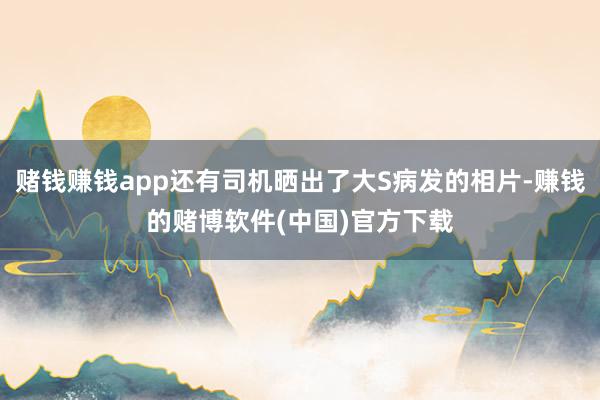 赌钱赚钱app还有司机晒出了大S病发的相片-赚钱的赌博软件(中国)官方下载