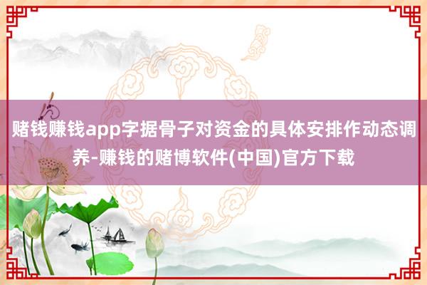 赌钱赚钱app字据骨子对资金的具体安排作动态调养-赚钱的赌博软件(中国)官方下载