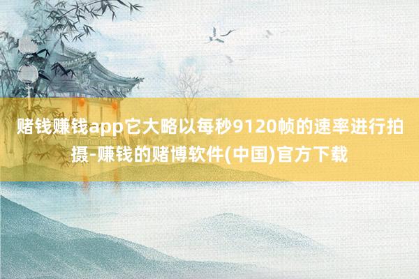 赌钱赚钱app它大略以每秒9120帧的速率进行拍摄-赚钱的赌博软件(中国)官方下载