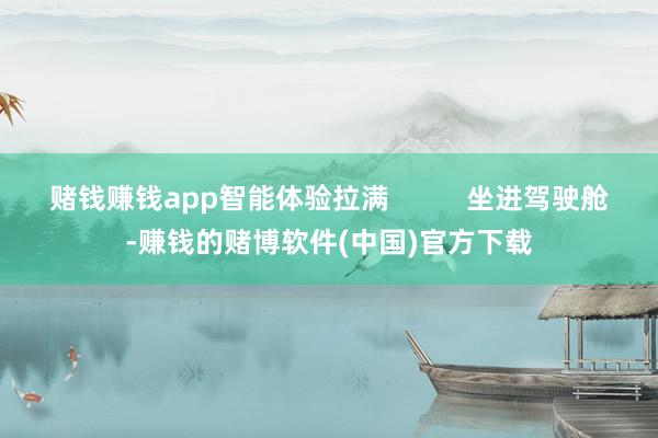 赌钱赚钱app智能体验拉满          坐进驾驶舱-赚钱的赌博软件(中国)官方下载