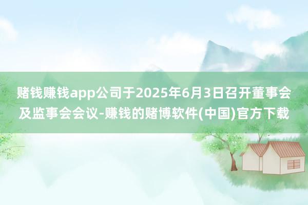 赌钱赚钱app公司于2025年6月3日召开董事会及监事会会议-赚钱的赌博软件(中国)官方下载