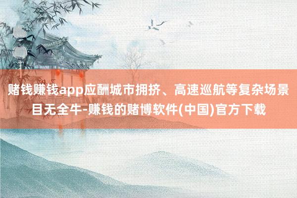 赌钱赚钱app应酬城市拥挤、高速巡航等复杂场景目无全牛-赚钱的赌博软件(中国)官方下载