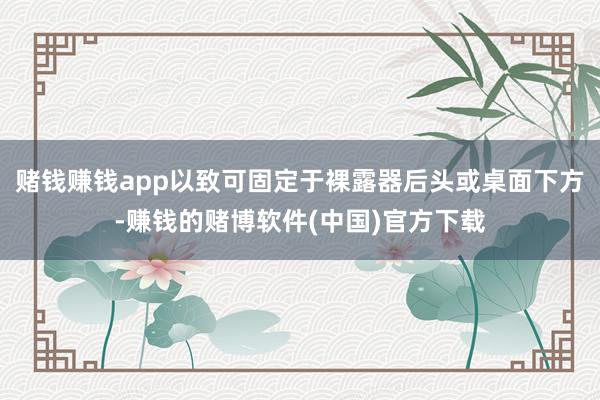 赌钱赚钱app以致可固定于裸露器后头或桌面下方-赚钱的赌博软件(中国)官方下载