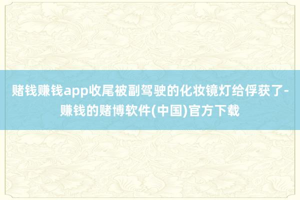 赌钱赚钱app收尾被副驾驶的化妆镜灯给俘获了-赚钱的赌博软件(中国)官方下载